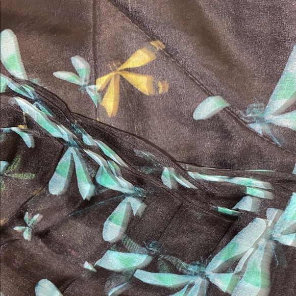 ROCHAS Strapless long dress - dragon fly pattern - Picture 14 of 16